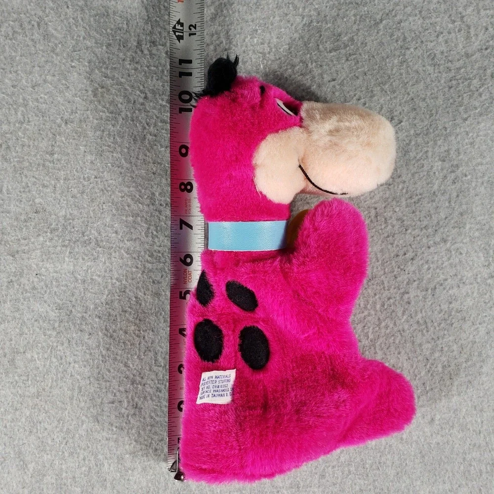 Vintage 1987 Hanna Barbera Dino Plush Toy Pink‎ The Flintstones 8